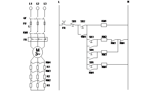 三相線繞式異步電動(dòng)機(jī)自動(dòng)起動(dòng)控制實(shí)驗(yàn)(圖1)